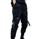 Men Cargo Pants Multi Pockets Hip Hop Drawstring J