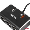 РОЗПОДІЛЮВАЧ ГНІЗДА ПРИКУРЮВАЧА Z ЗАРЯДНИЙ ПРИСТРІЙ 2X USB-A QC3.0 12V 24V 120W 80C  (17544884687) фото min 14
