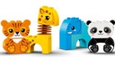 LEGO DUPLO 10955 Поезд с животными: Слон, Тигр, Жираф, Панда