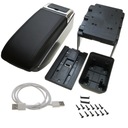 ARMREST UNIVERSAL 7 X USB WITH SCHOWKIEM BLACK AUTO 