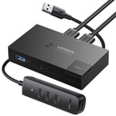 ПЕРЕКЛЮЧАТЕЛЬ USB 3.0 UGREEN USB3.0 X2 5 ГБ/с с USB-концентратором, 3 порта USB, 1 порт USB-C