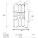 ALTERNADOR - EMBRAGUE JEDNOKIERUNKOWE AS-PL AFP0051 
