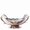 Декоративная фарфоровая чаша Белая Ретро