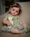 Reborn Baby Silicone bábika 60cm Látkové telo Stav balenia originálne