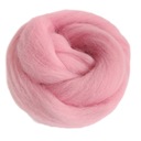 Камвольная шерсть 100г Камвольный Candy Pink