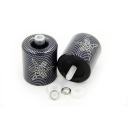 ТОРЦЕВЫЕ ЧАСТИ РУЛЯ КАРБОН С ЛОГОТИПОМ YAMAHA YZF R1 R6 (2085)