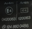 CEINTURE DE SÉCURITÉ ARRIÈRE MERCEDES W124 BERLINE COUPÉ 1248600486photo 6