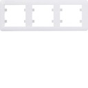 LUMINA2 3-местная горизонтальная белая рамка