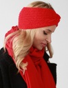 Зимняя повязка на голову Red Soft O2