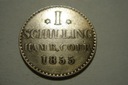 Stadt Hamburg - 1 Schilling 1855 Materiał srebro