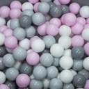 ШАРЫ ДЛЯ БАССЕЙНА, 100 ШТ. бело-серо-розовый
