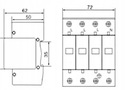 ОГРАНИЧИТЕЛЬ ПЕРЕНАПРЯЖЕНИЯ T1+T2 B+C ЗАЩИТА + ВСТАВКА