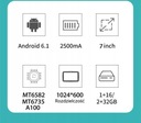 Tablet pre deti Android WIFI Domáce vzdelávanie Hmotnosť (s balením) 0.52 kg