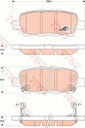 КОЛОДКИ ТОРМОЗНЫЕ NISSAN QASHQAI 07- ЗАД (AKEBONO) NISSAN TIIDA 07- ЗАД, X изображение 2