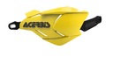 Поручни Acerbis X — заводские, с желто-черным алюминиевым сердечником.