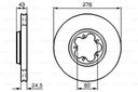 DISCOS ZAPATAS PARTE DELANTERA BOSCH FORD TRANSIT CAJA 