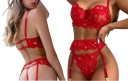 СЕКСУАЛЬНЫЙ ЭРОТИЧЕСКИЙ КОМПЛЕКТ ЖЕНСКОГО КРУЖЕВНОГО БЕЛЬЯ Размер S