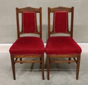 8334 secesyjne krzesła 2 szt rzeźbione sowa Wysokość produktu 92 cm