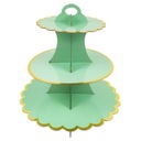 БУМАЖНАЯ ТАРЕЛКА ДЛЯ ТОРТА И КУББИНСА ЗЕЛЕНЫЙ ДЕНЬ РОЖДЕНИЯ КРЕЩЕННОЕ ПРИЧАСТЬЕ