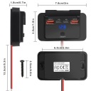 ГНІЗДО АВТОМОБІЛЬНИЙ MONTAZOWE 12V 24V 4 USB PD QC 3.0 ON ВИКЛЮЧЕНИЙ 96W КРИШКА  фото 11