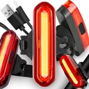 МОЩНЫЙ ВЕЛОСИПЕДНЫЙ ЗАДНИЙ ФОНАРЬ, АККУМУЛЯТОРНЫЙ USB, 120 ЛМ, СВЕТОДИОДНЫЙ ЯРКИЙ СВЕТ