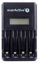EverActive NC-450 Black 4-канальное зарядное устройство с ЖК-дисплеем
