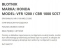 . КРИЛО ПІДКРИЛОК MEL HONDA VFR 1200 CBR 1000 SC57  (16389899299) фото min 8