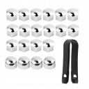 НАКЛАДКИ ЗАГЛУШКИ НАСАДКИ NA БОЛТИ OD КОЛІС ХРОМ 20SZT 17MM  (18388511352) фото min 10