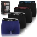 TOP SECRET Хлопковые мужские трусы-боксеры, 4 пары, размер L