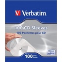 Белый конверт для компакт-дисков с окошком Verbatim 100 шт.
