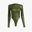 Y3706 adidas Originals Ivy Park Faux Leather Bodysuit body S