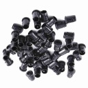 50 PIECES LED 5MM DIODE FASTENERS NEST HEADLIGHTS NYLON BLACK BEZEL CLIP MOUNT  photo 12