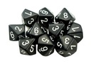 Черные кубики РПГ К10, 10 шт. кости лодыжки