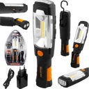 LATARKA LAMPA WARSZTATOWA OBROTOWA 360* MAGNETYCZNA HACZYKIEM USB LED 280LM