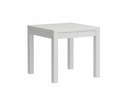 Stół rozkładany Biały 100x100+3x50-250 cm Kształt blatu prostokątny