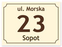 Адресная тарелка с домом № 40x30 см.