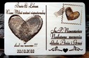 Свадебная открытка, Деревянный сувенир, Свадебный подарок