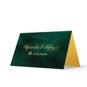 Зелено-золотые открытки на годовщину свадьбы 