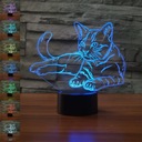 Кошачий ночник 3D светодиодный пульт дистанционного управления с гравировкой имени в подарок