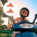 1 ПАРА POMARANCZOWYCH УШЕЙ LISKA / НАКЛАДКИ NA ШЛЕМ МОТОЦИКЛЕТНЫЙ  фото 13