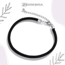 Náramok čierny strieborný pre Charms beads S925 Kód výrobcu BS024 bransoletka damska srebrna