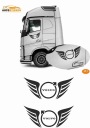 НАКЛЕЙКИ VOLVO НАКЛЕЙКА ДЛЯ КАБИНЫ ГРУЗОВИКА МОДЕЛЬ 03