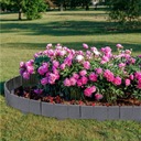 САДОВЫЙ ПАЛИСАД садовый бордюр для газона 250 см x 12,5 см СЕРЫЙ КАМЕНЬ