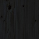 vidaXL Záhradná lavička, čierna, 110x38x45 cm, masívne borovicové drevo Farba nábytku čierna
