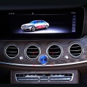 Декоративные аналоговые автомобильные часы QUARTZ Blue - идея для подарка