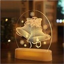 WITRAŻ LAMPKI LED 3D USB OZDOBA LAMPKA dzwonek