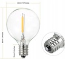 Záhradná girlanda 45 m 77 Žiarovky LED Záhradné lampy Gule Žiarovky Záhrada Priemer gule 5 cm