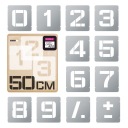 Номера АПО - от 0 до 9 (18 размеров) 50 см.