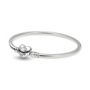 Náramok Pandora Bangle - Zapínanie srdce 596268 19 cm