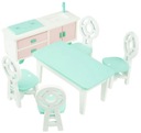 DREWNIANE MEBLE DO DOMKU DLA LALEK STÓŁ KUCHNIA